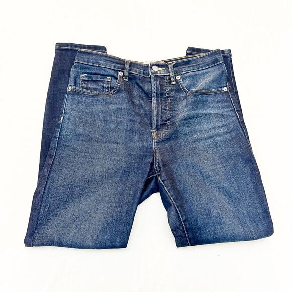 Everlane The High-Rise Skinny Jean Dark Wash Denim Zip Fly Size 27 Ankle - Picture 4 of 8